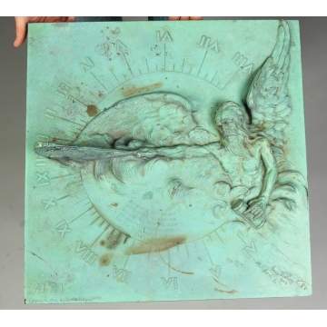 Louis Ragot, 1904, Milford, PA, Father Time Bronze Sundial
