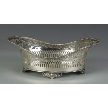 Tiffany & Co. Makers Sterling Oval Basket