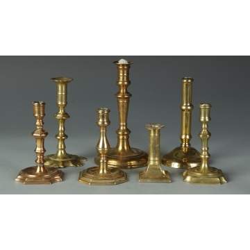 Group of Misc. Brass Candle Sticks