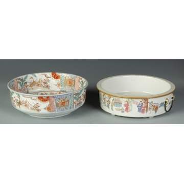 Imari Bowl & Chinese Export Bowl w/Handles