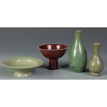 Compote, Bowl & Vases