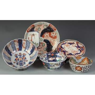 Group of Imari Bowls & Platters