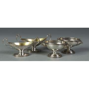  Two  Pairs of Sterling Master Salts