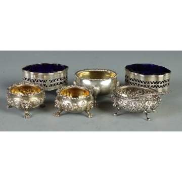 Group of 6 Sterling Master Salts