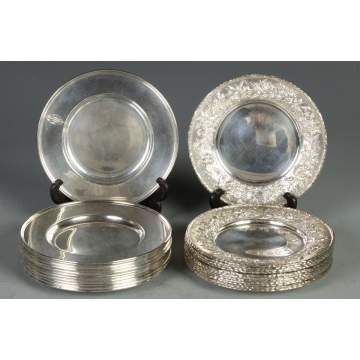Gorham & S. Kirk & Sons Sterling Luncheon Plates