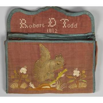 Embroidered Silk Purse