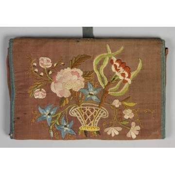 Embroidered Silk Purse
