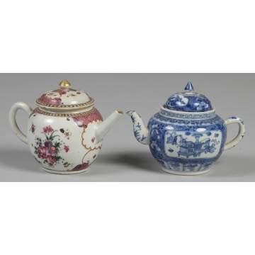 2 Chinese Export Teapots	