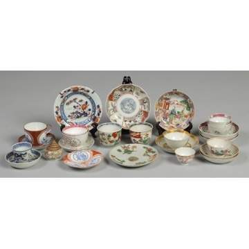 Misc. Chinese export cups, saucers, etc.