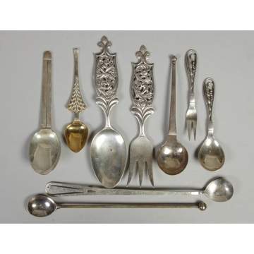 Handmade Sterling serving pieces incl. Reed & Barton