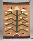 Navajo Pictoral Weaving w/Tree & Birds