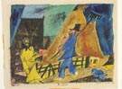 Lyonel Feininger (American/German, 1871-1956) "Im Dorfe"