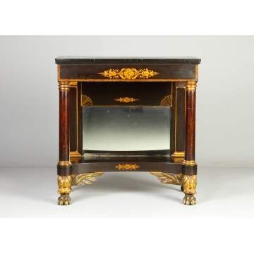 NY Stenciled & Gilt Pier Table