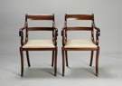 Pair of Early 19th Cent. Mahogany Arm Chairs