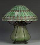 Fine & Rare Grueby Art Pottery Lamp