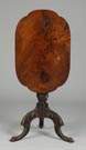NY Federal Carved Mahogany Tilt Top Stand w/Claw Feet