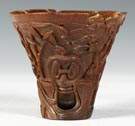 Early Carved Rhinoceros Horn Libation Cup