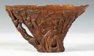 Early Carved Rhinoceros Horn Libation Cup