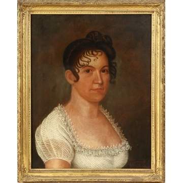 Ethan Allen Greenwood (American, 1779-1856) Portrait of Mrs. Prescott