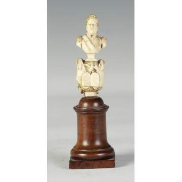 Carved Ivory Military Figure