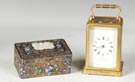 Enameled Box & Carriage Clock