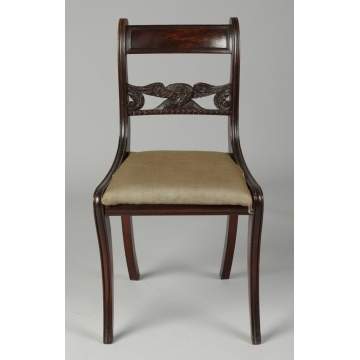 Empire Mahogany Chair w/Eagle Stretcher