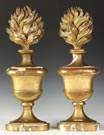 Pair of Carved & Gilded Architectural Finials