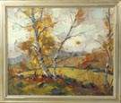 Emile A. Gruppe (American, 1896-1978) "Meadows through the Birches"