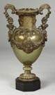 19th Cent. Bronze Urn on Marble Base