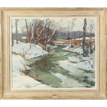 Carl W. Peters (American, 1897-1980) "Winter Storm"