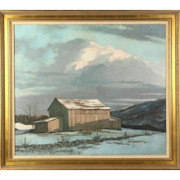 Eric Sloane (American, 1905-1985) "End of Winter"