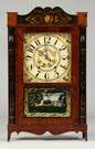 Unusual William Hicox, Bridgewater, NY, Transitional Shelf Clock