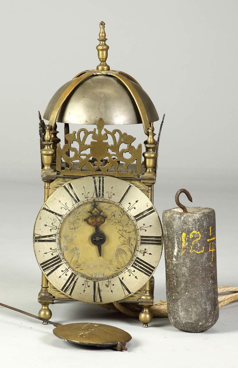 Early 1 Hand Brass Lantern Clock Cottone Auctions