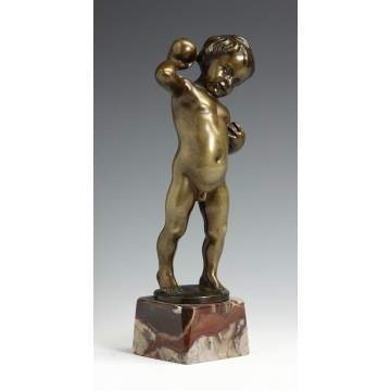Eduard Weber (B. 1865) Bronze Sculpture 