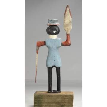 Carved Wood Whirly Gig