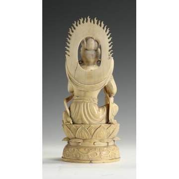 Chinese Carved Ivory Figure of Bodhisattva Avalokiteshvar