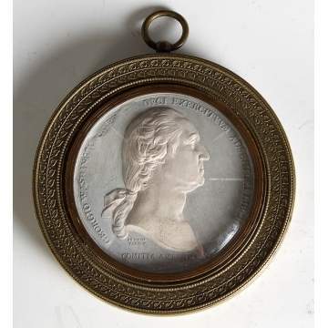 Jasperware Du Vivier Medal, Head of George Washington