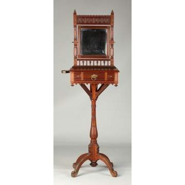 Victorian Carved Mahogany Shaving Stand