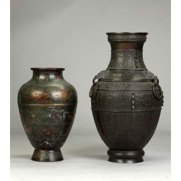 Chinese Bronze Floor Vase
