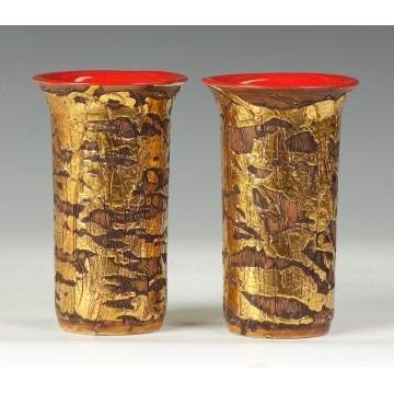 Pair of Sgn. Gene Lodi, 341 Art Pottery Vases