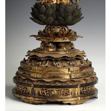 Early Japanese Standing Figure of Amida Butsu