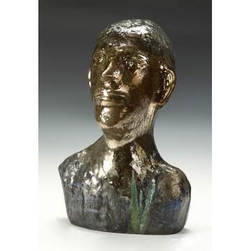 Erwin Eisch (German, born 1927) Sculpted glass bust