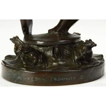 Harriet Whitney Frishmuth (American, 1880-1980) "Playdays" Bronze Fountain