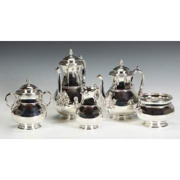 5 Piece Tiffany & Co. Sterling Silver Tea Set