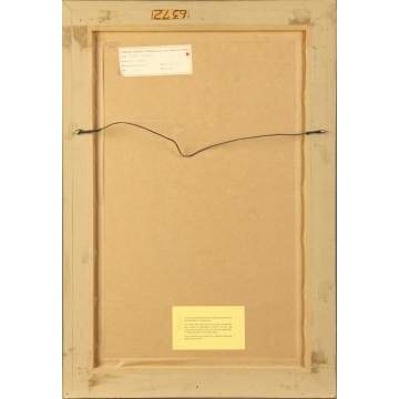 David Levine (American, 1926-2009) "TSB in White Suit"