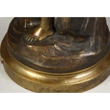 Rene Charles Masse (French 1855-1913) "Le Passage du Ruisseau" Bronze 