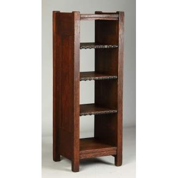 Gustav Stickley Oak Magazine Stand