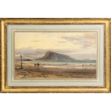 George Arthur Fripp (1813-1896) "Sunset Over Coast"