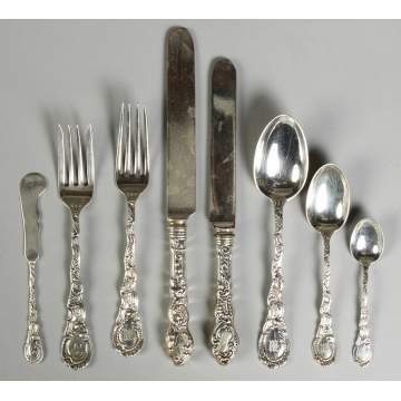 Group of Durgin Sterling Silver Flatware - Louis XV Pattern