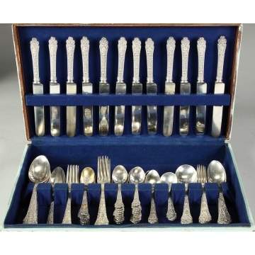 Gorham Sterling Silver Flatware Set - Old Medici Pattern